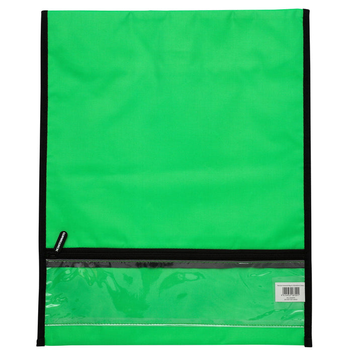 Warwick Homework Bag, Medium, 290mm x 360mm, Hook & Loop Closure, Fluoro Lime CX201482
