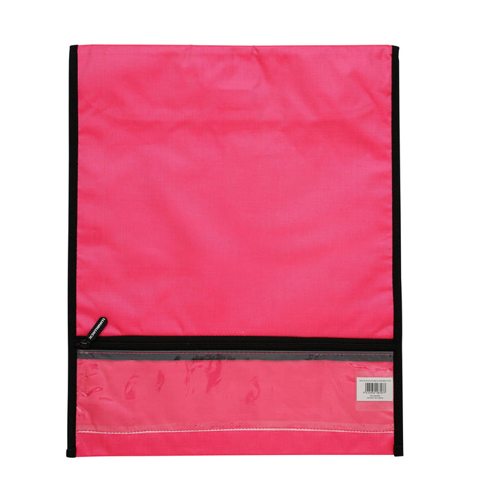 Warwick Homework Bag, Medium, 290mm x 360mm, Hook & Loop Closure, Pink CX201480