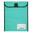 Warwick Homework Bag, XL, 450mm x 360mm,  Hook & Loop Closure, Aqua CX12025920