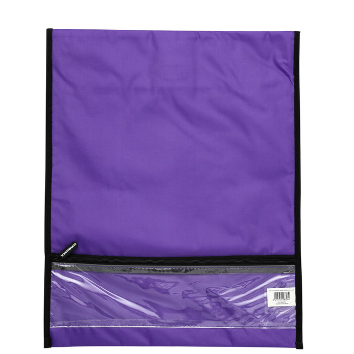 Warwick Homework Bag, XL, 450mm x 360mm,  Hook & Loop Closure, Fluoro Purple CX201476