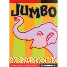 Warwick Jumbo Scrapbook 335 x 245mm Coloured Pages CX100499