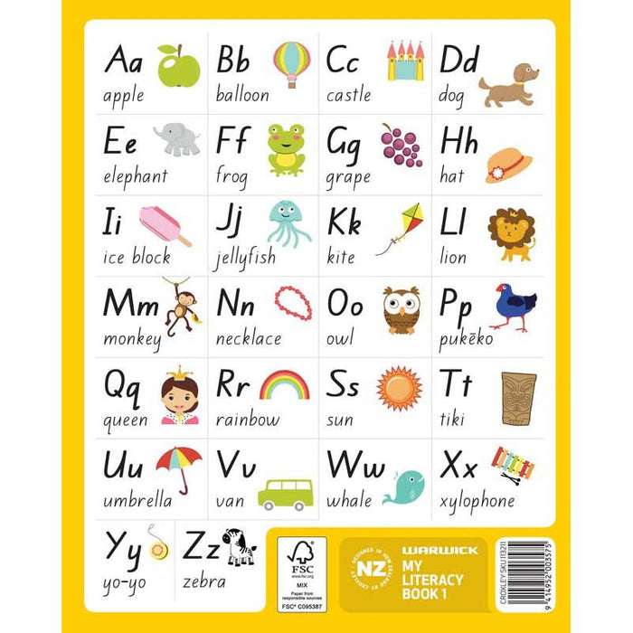 Warwick My Literacy 14mm Ruled Book 1 CX113211