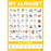 Warwick My Literacy Poster, Alphabet, 594 x 841mm, Laminated CX113219