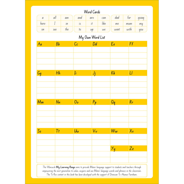 Warwick My Writing Book 1, 14mm Half Ruled, 64 Page CX113211