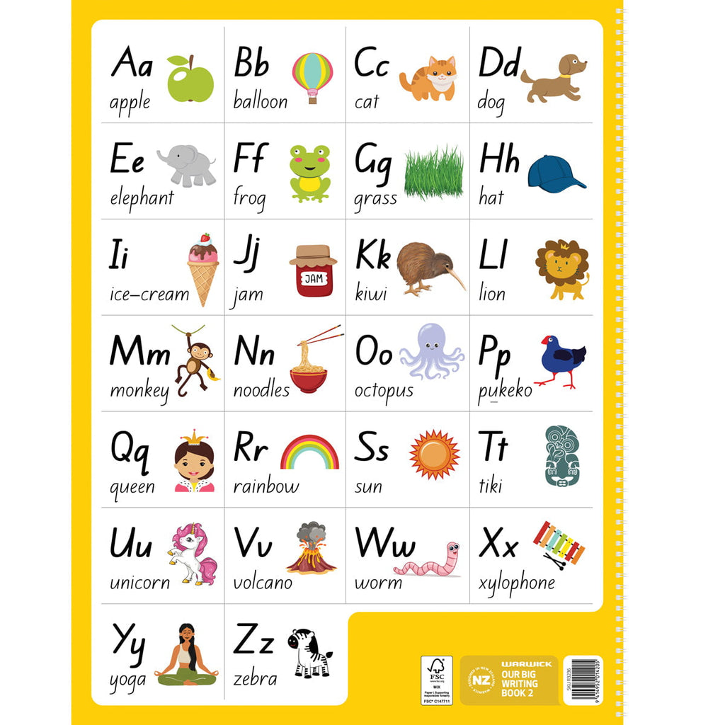 Ulternating Book Warwick Our Big Writing Modelling Book 2 Half & Full Ruled Alternating ...