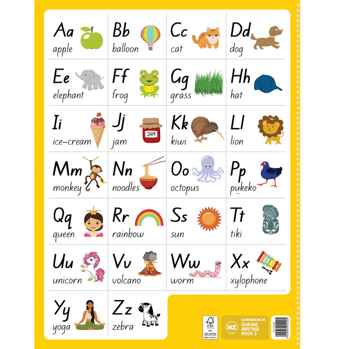 Warwick Our Big Writing Modelling Book 2 Half & Full Ruled Alternating 25mm CX113236