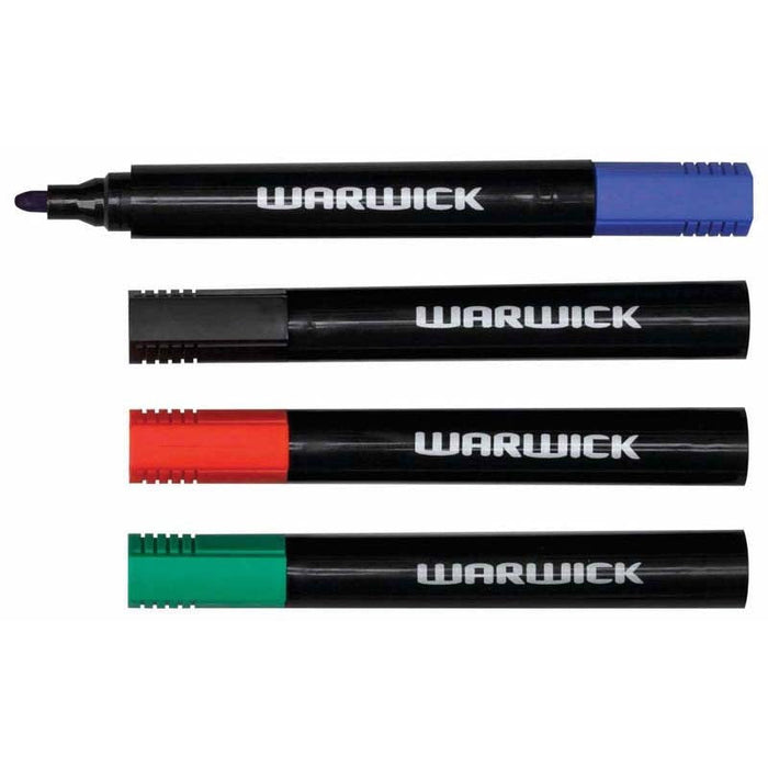 Warwick Permanent Marker Bullet Assorted - 12's CX117364