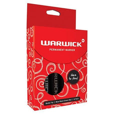 Warwick Permanent Marker Bullet Assorted - 12's CX117364