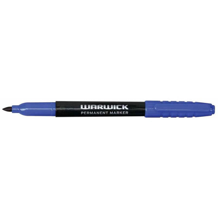 Warwick Permanent Marker Fine Blue x 12 CX117361