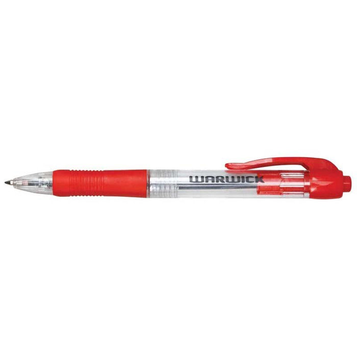 Warwick Retractable Ballpoint Pen - Red x 12 CX117360