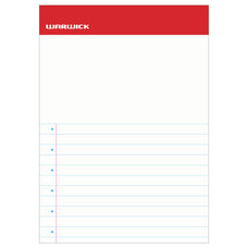 Warwick Sticky Note Pad, Half Plain, Half 30mm Lined, 495mm x 695mm, 30 Sheets CX12025731