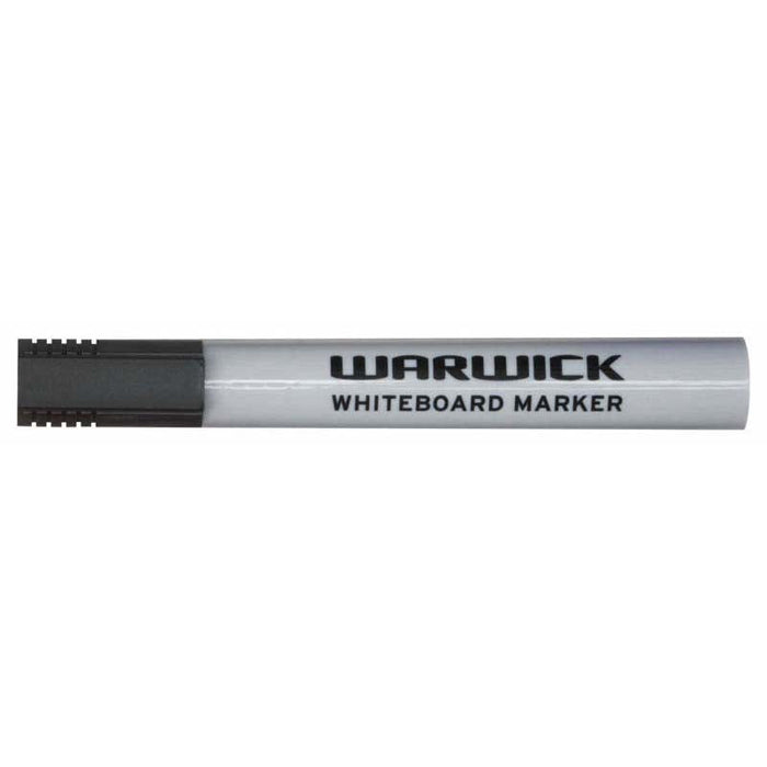 Warwick Whiteboard Marker Bullet Tip Black x 12 CX117353