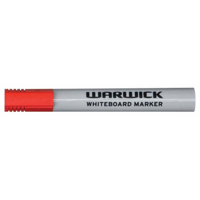 Warwick Whiteboard Marker Bullet Tip Red x 12 CX117354