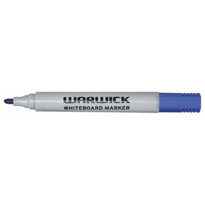 Warwick Whiteboard Marker Chisel Tip Blue x 12 CX117355