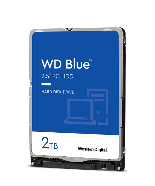 WD Blue 2TB HDD 2.5" SATA 128MB Cache 5400RPM NN76497