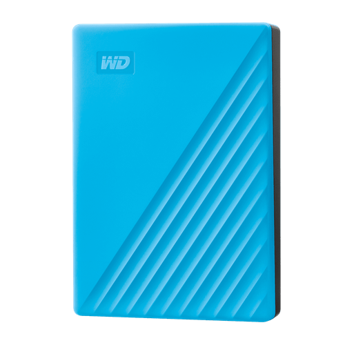 WD My Passport 4TB USB 3.2" External HDD, Blue NN80780