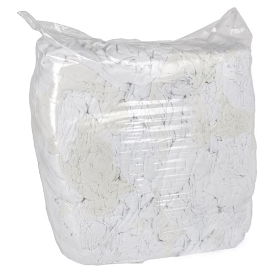 White T-Shirt Rags x 10kg pack MPH37425