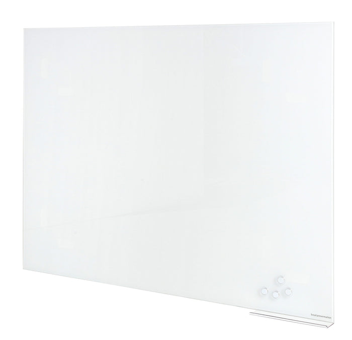 Whiteboard - Magnetic Glass 1200 x 1800mm - White BVGW1218