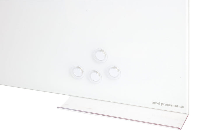 Whiteboard - Magnetic Glass 900 x 1500mm - White BVGW0915