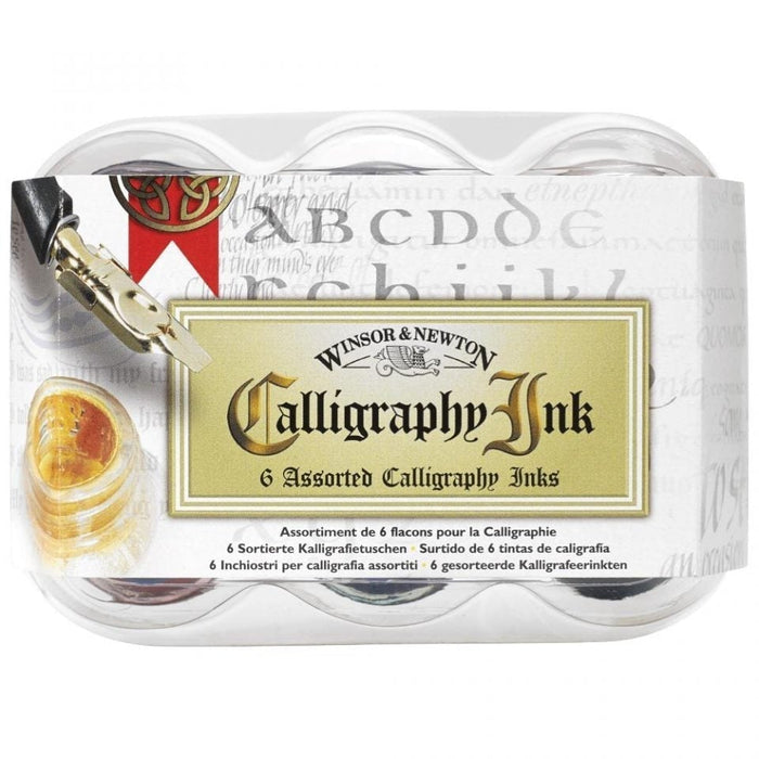 Winsor & Newton Calligraphy Ink Set of 6 x 30ml JA0065360