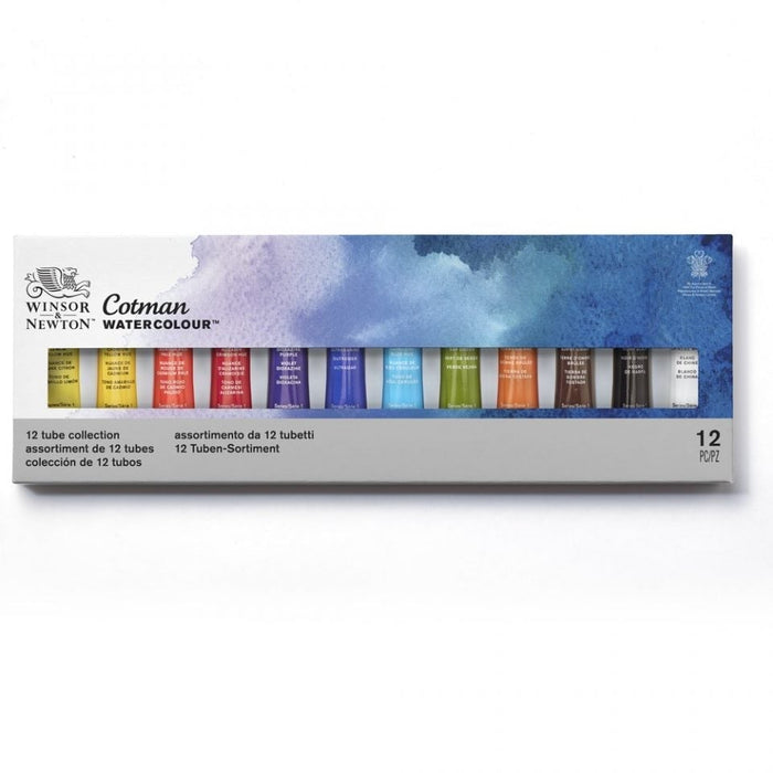 Winsor & Newton Cotman Watercolour 8ml Tube Set of 12 JA0179243