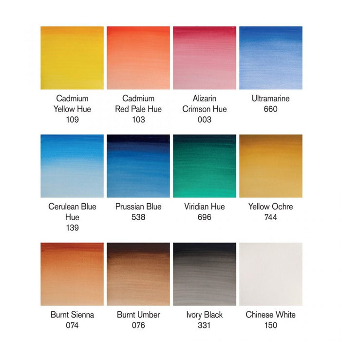 Winsor & Newton Cotman Watercolour 8ml Tube Set of 12 JA0179243