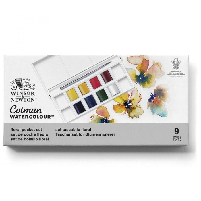 Winsor & Newton Cotman Watercolour Floral Pocket Set of 9 JA0084180