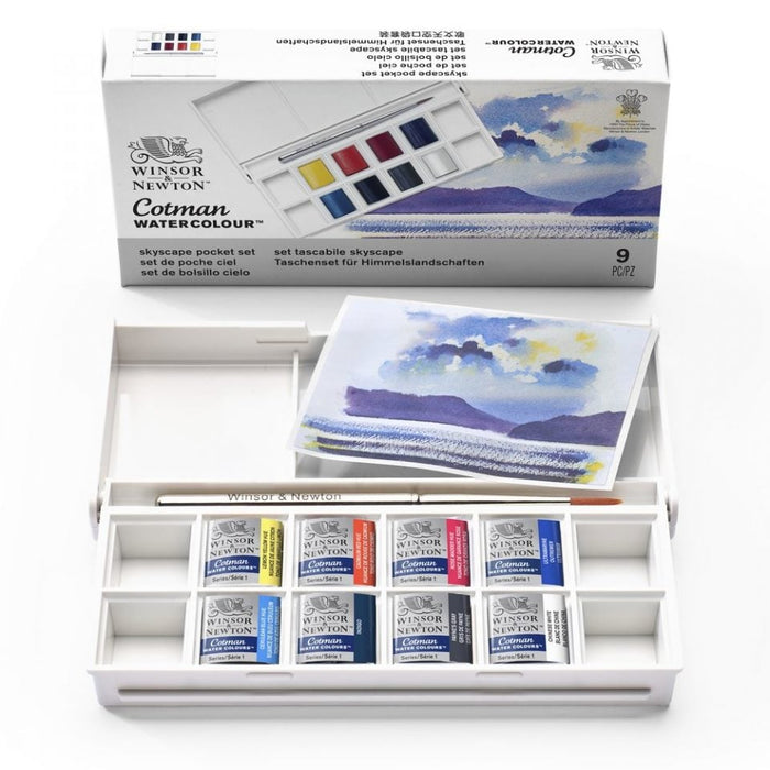 Winsor & Newton Cotman Watercolour Pocket Skyscape Set of 9 JA0084190