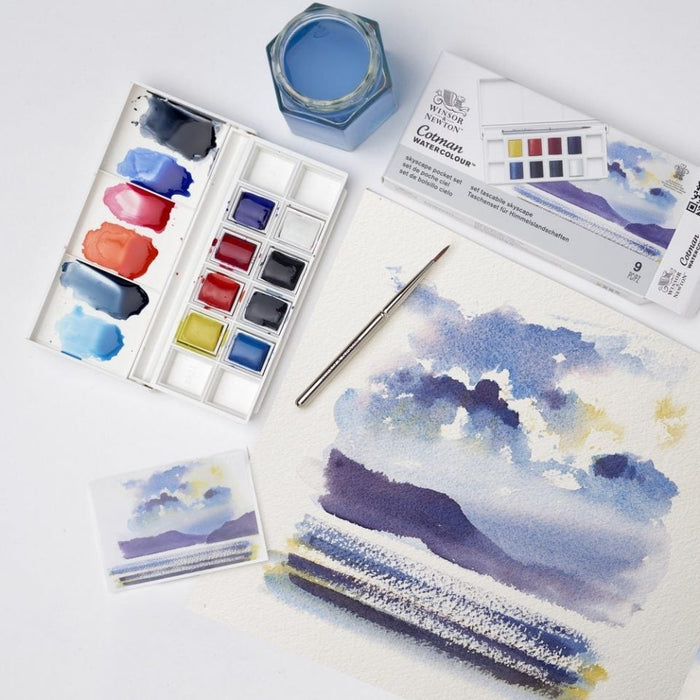 Winsor & Newton Cotman Watercolour Pocket Skyscape Set of 9 JA0084190