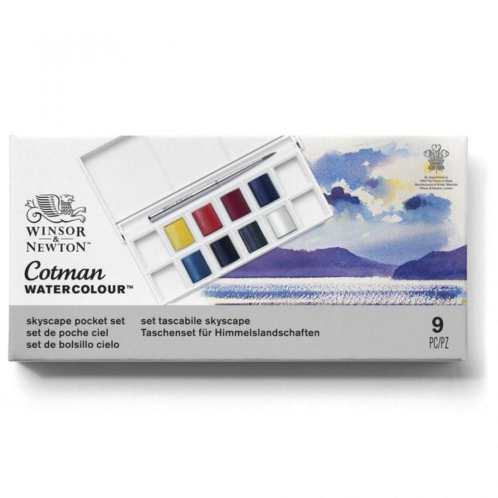 Winsor & Newton Cotman Watercolour Pocket Skyscape Set of 9 JA0084190