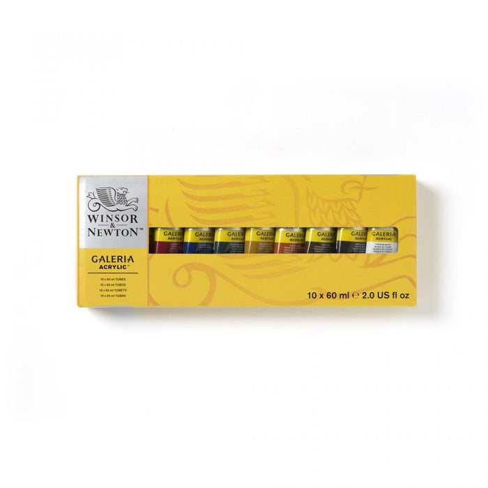 Winsor & Newton Galeria Acrylic 60ml Set of 10 JA0084030