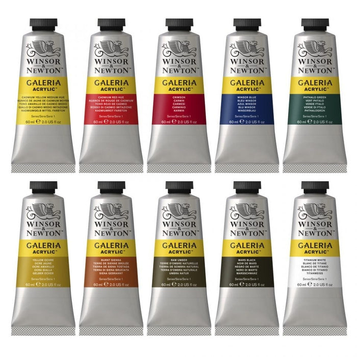 Winsor & Newton Galeria Acrylic 60ml Set of 10 JA0084030