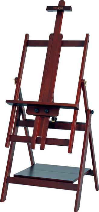 Winsor & Newton Hamilton Studio Easel Deep Mahogany, Adjustable Tray, Folds Flat, Tilts JA0083250