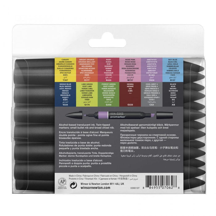 Winsor & Newton Promarker 12+1 Set No. 1 JA0416350