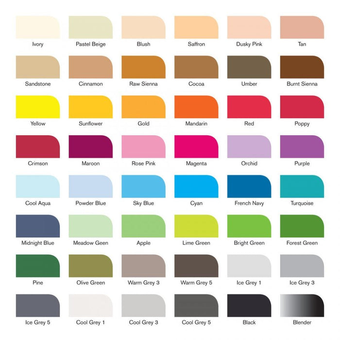 Winsor & Newton Promarker 48 Essential Collection, With Storage Box JA0016690