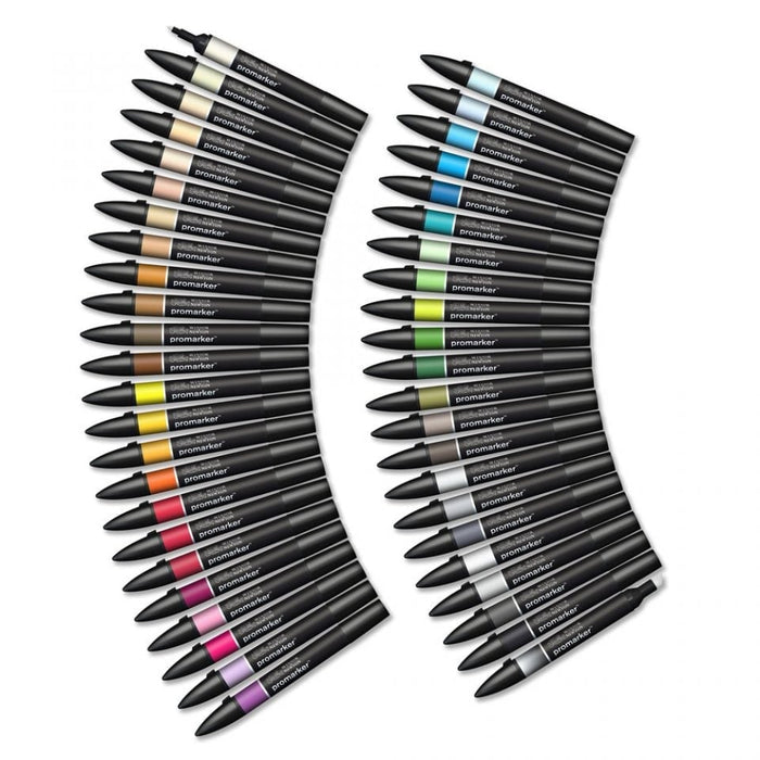 Winsor & Newton Promarker 48 Essential Collection, With Storage Box JA0016690