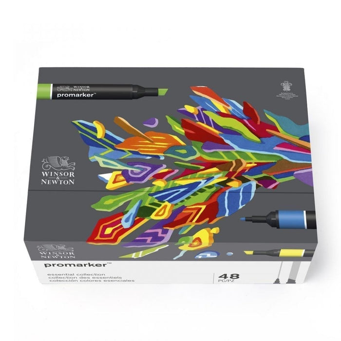 Winsor & Newton Promarker 48 Essential Collection, With Storage Box JA0016690