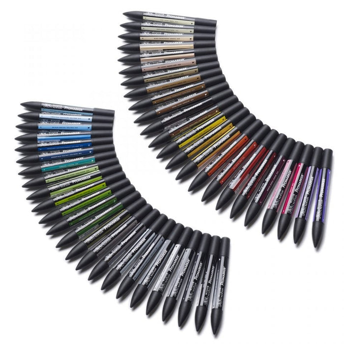 Winsor & Newton Promarker 48 Essential Collection, With Storage Box JA0016690