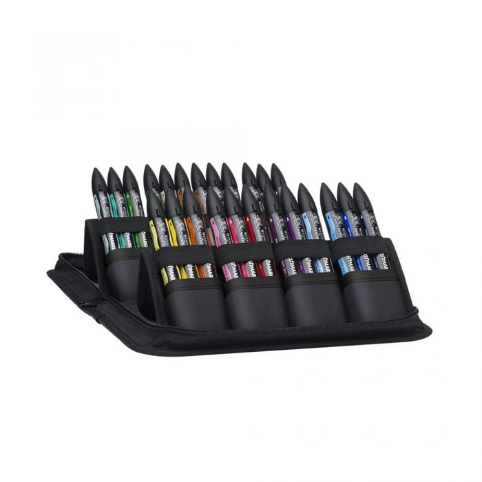 Winsor & Newton Promarker Brush 24 Student Designer Set, Includes Canvas Bag JA0064090