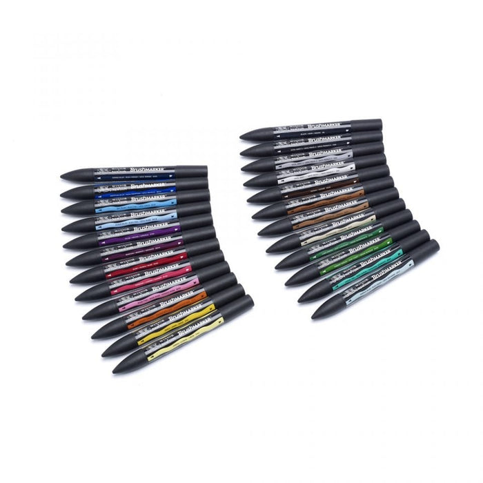 Winsor & Newton Promarker Brush 24 Student Designer Set, Includes Canvas Bag JA0064090
