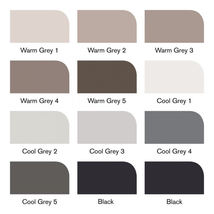 Winsor & Newton Promarker Brush Greys 12 Set JA0416440