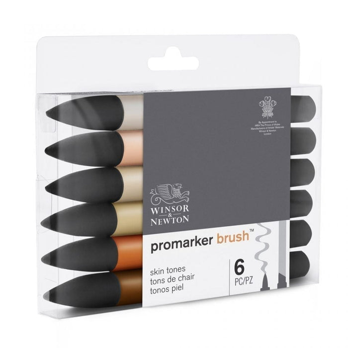 Winsor & Newton Promarker Brush Skin Tones 6 Set JA0416490