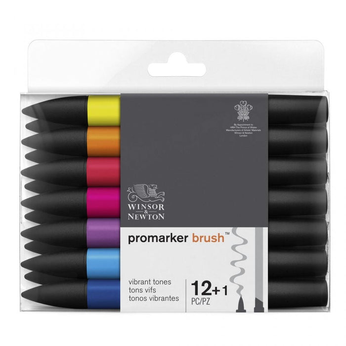 Winsor & Newton Promarker Brush Vibrant 12 Set JA0416450