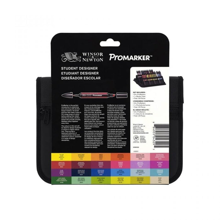 Winsor & Newton Promarker Designer Wallet 24 Set, Paint Markers JA0416430