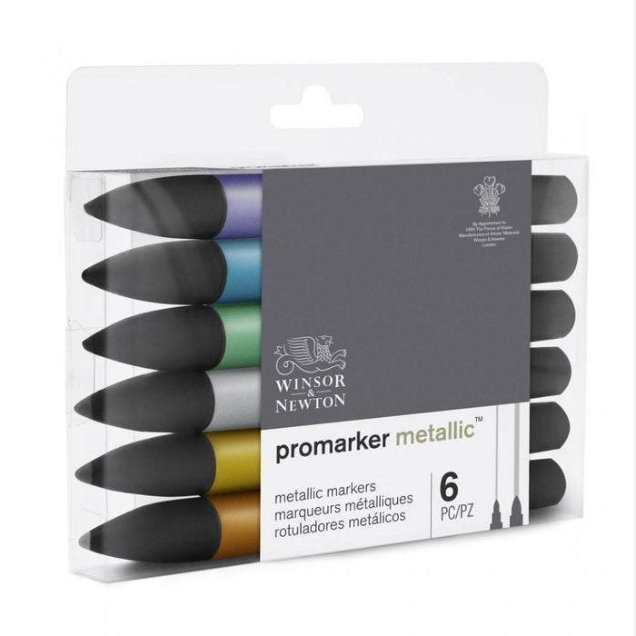 Winsor & Newton Promarker Metallic 6 Set, Paint Markers JA0416520