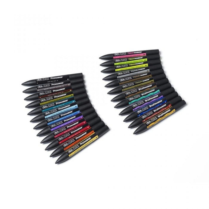 Winsor & Newton Promarker Mixed Marker Wallet 24 Set, Paint Markers JA0416500