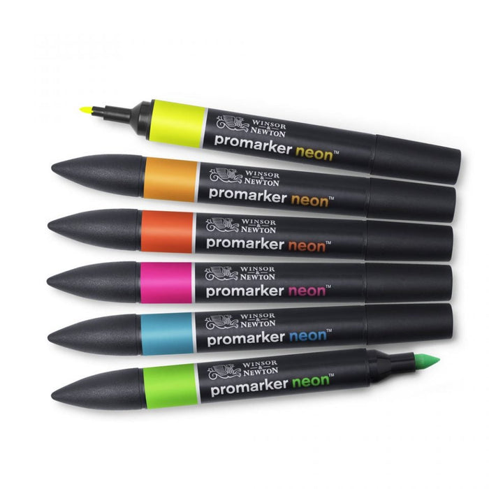 Winsor & Newton Promarker Neon 6 Set, Paint Markers JA0416510