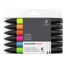 Winsor & Newton Promarker Neon 6 Set, Paint Markers JA0416510
