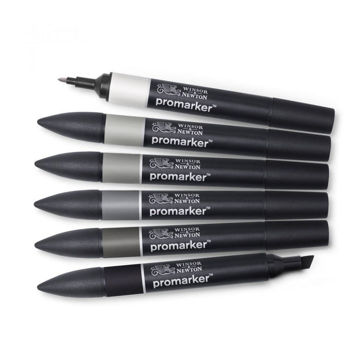 Winsor & Newton Promarker Neutral Tones 6 Set, Paint Markers JA0416370