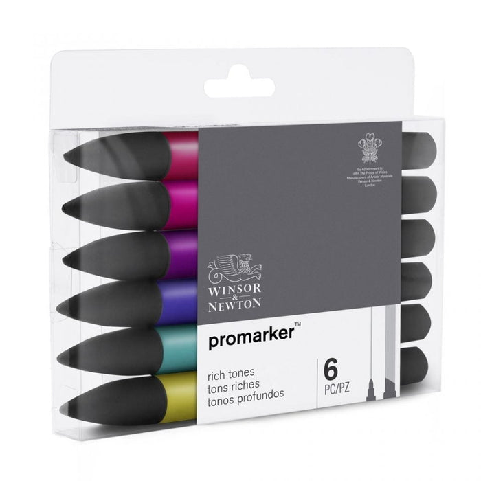 Winsor & Newton Promarker Rich Tones 6 Set, Paint Markers JA0416390